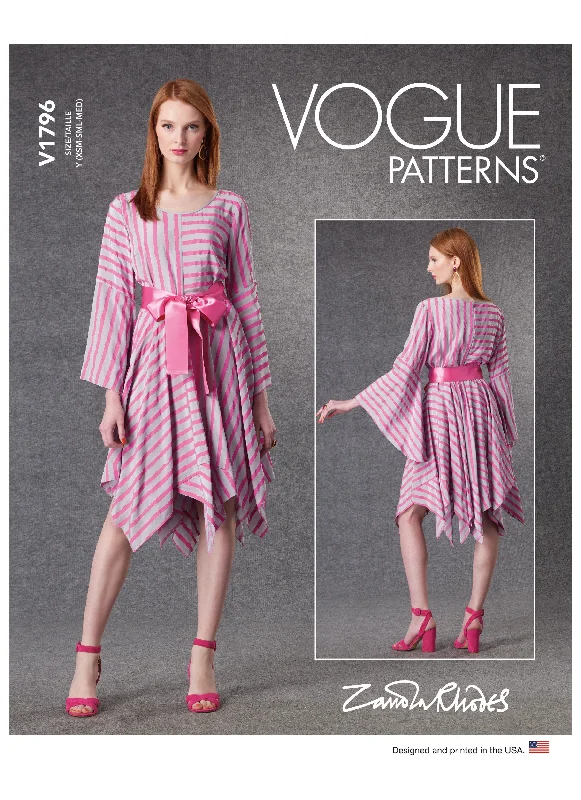 Vogue Sewing pattern 1796 Misses' Dress and Belt