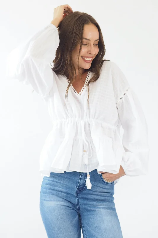 Zasha Top - White