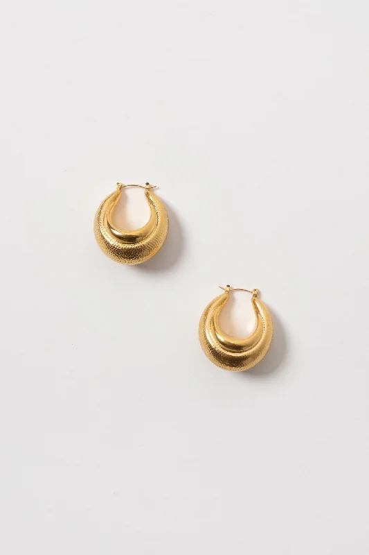 Cynthia Puffy Hinge Hoops