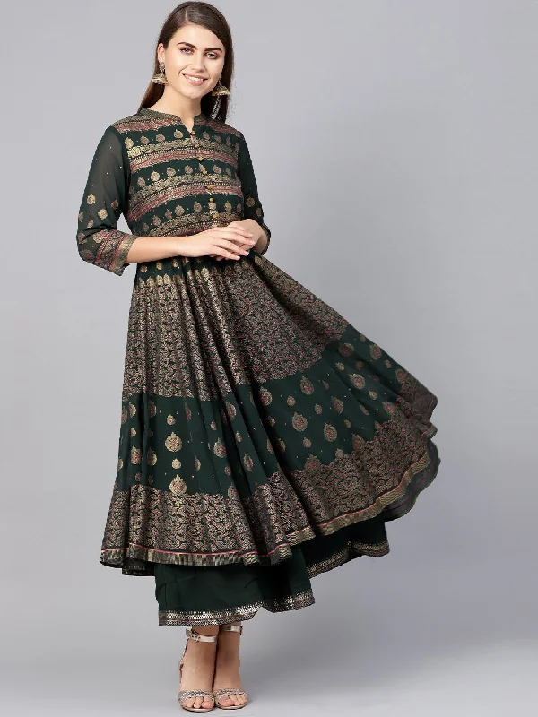 Women's Layered Kurta Dress - Juniper