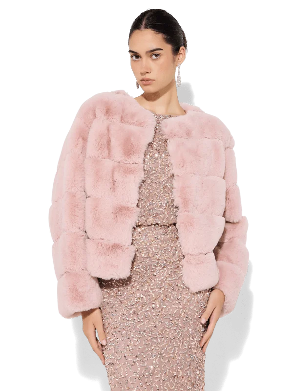 Teddi Pink Fur Coat